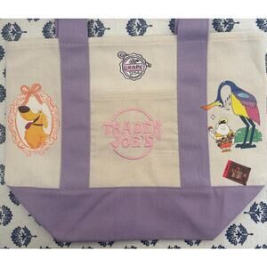 Disney UP Doug Kevin Russel Purple Custom Made Trader Joes Mini Tote